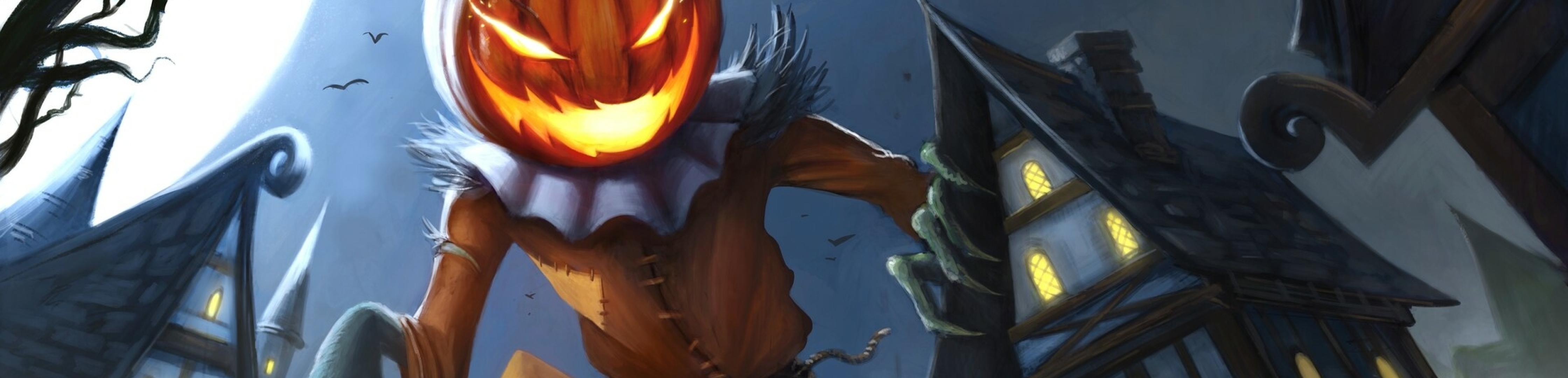 4480x1080 Spooky Halloween 2022 4480x1080 Resolution Wallpaper, HD Artist 4K Wallpapers, Images ...