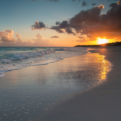 500x500 Resolution Sunset At Beach HD 2021 500x500 Resolution Wallpaper - Wallpapers Den
