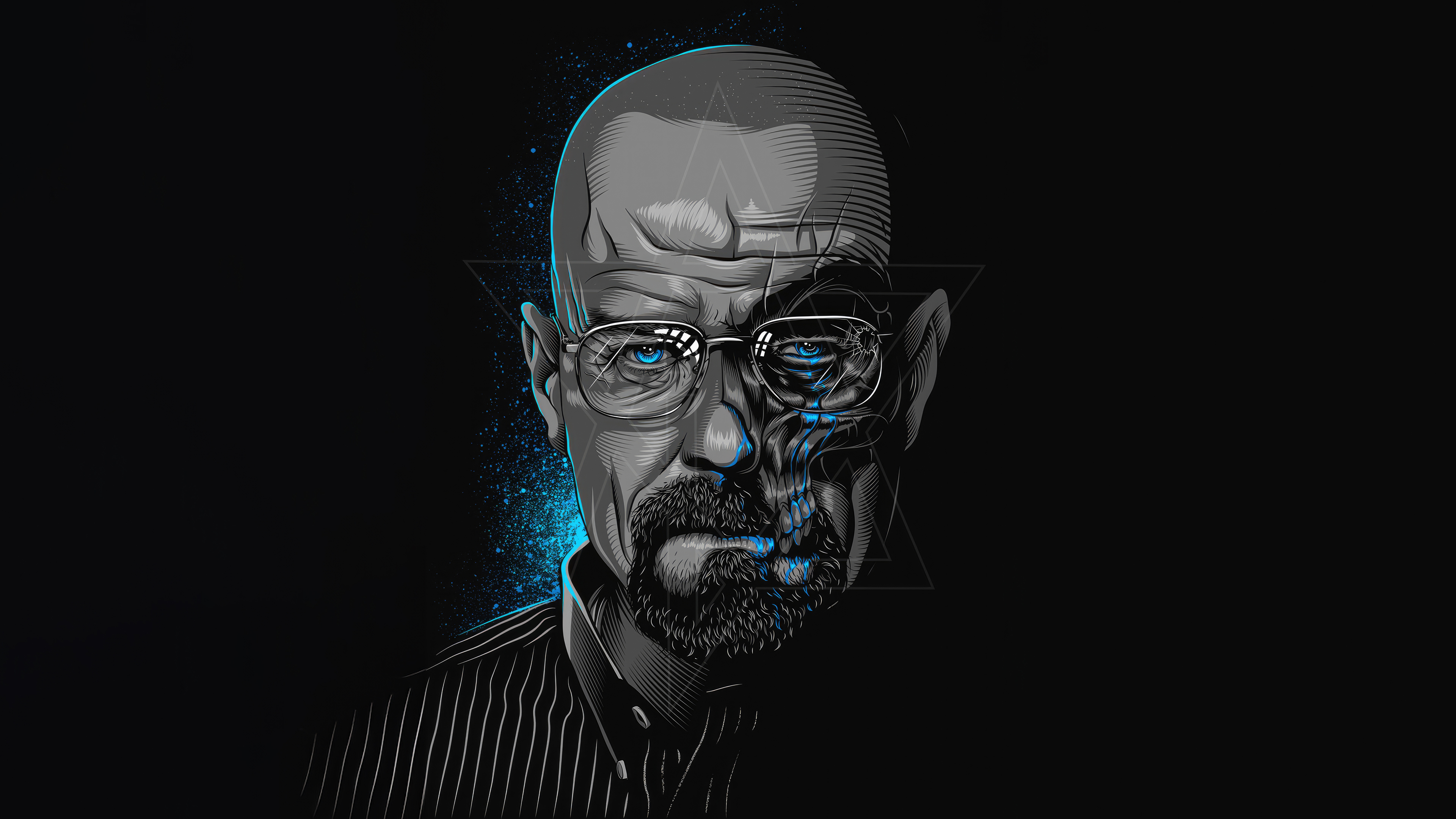 Walter White Dark Minimalism 4K Breaking Bad Wallpaper, HD Minimalist 4K Wallpapers, Images and ...