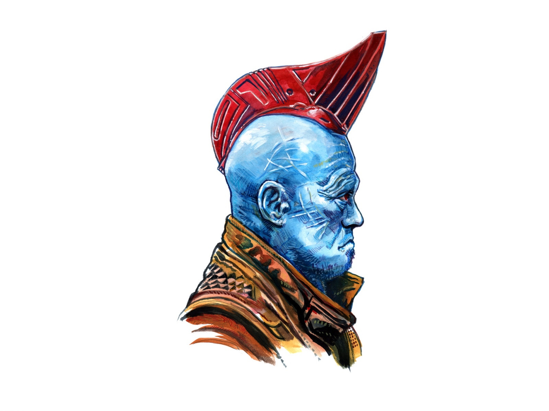 1920x1440 Resolution Yondu Guardians Of The Galaxy Minimalism 1920x1440 Resolution Wallpaper ...