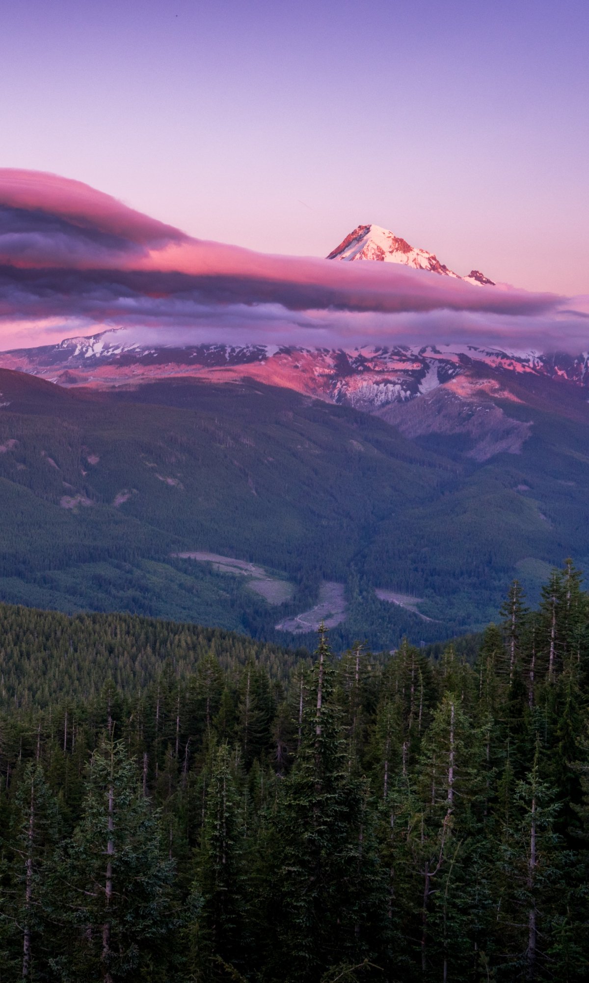 Mount Hood, Mountain, Landscape Wallpaper 1200x2000 Samsung Galaxy Tab A7 10.4, S6 Lite / Huawei...