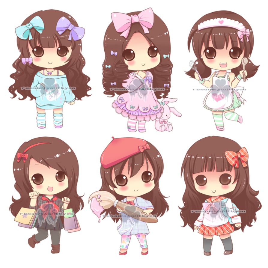 Cute Chibi Girls - Anime Photo (38098478) - Fanpop