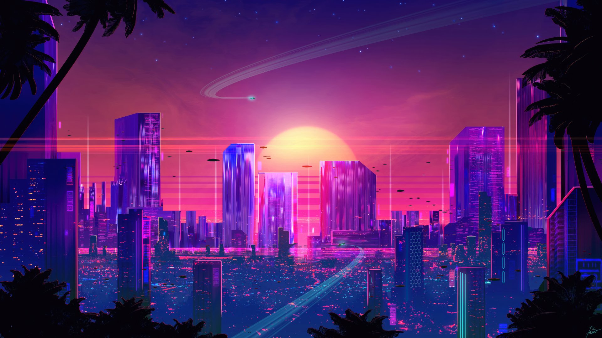 [50+] Synthwave Wallpapers