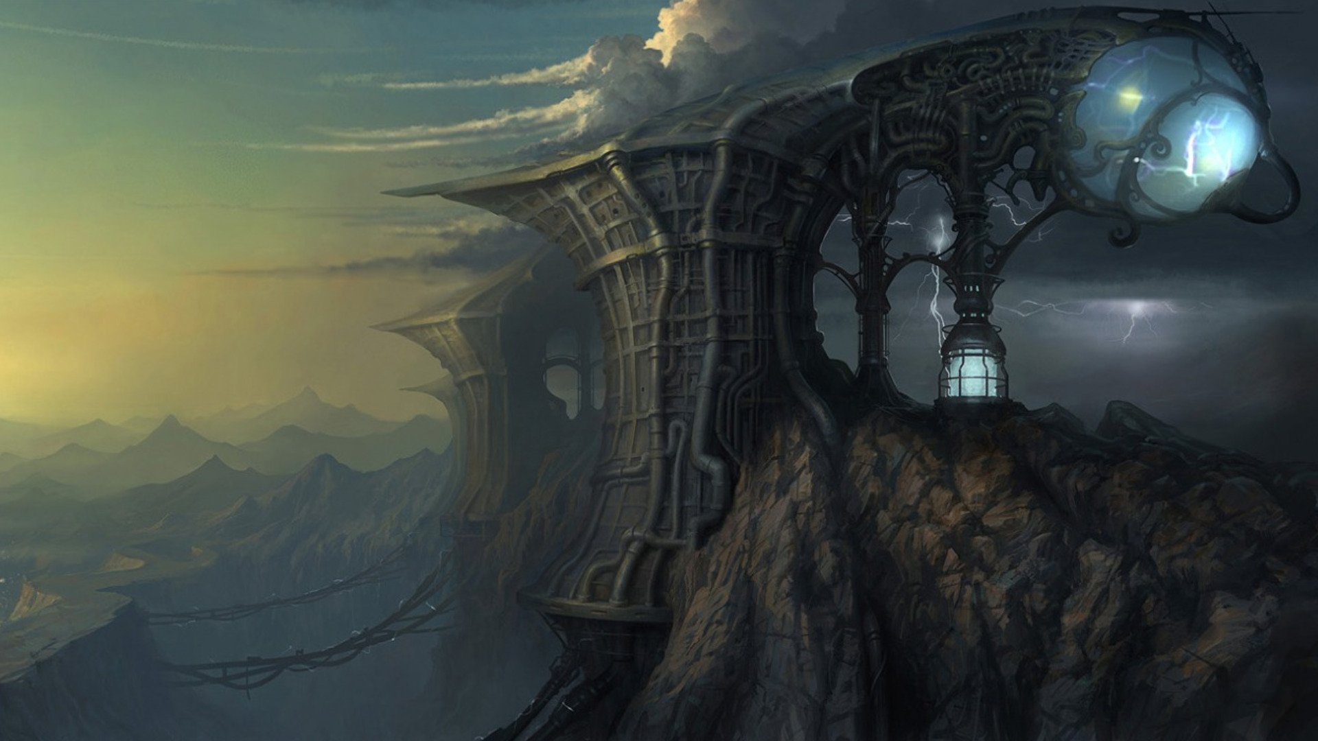 Download Sci Fi Building HD Wallpaper