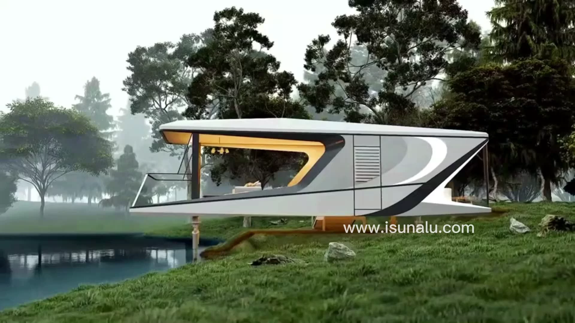 Portable Prefab House Modular Frame Modern Chinese Prefab Space Airship Capsule House - Buy ...