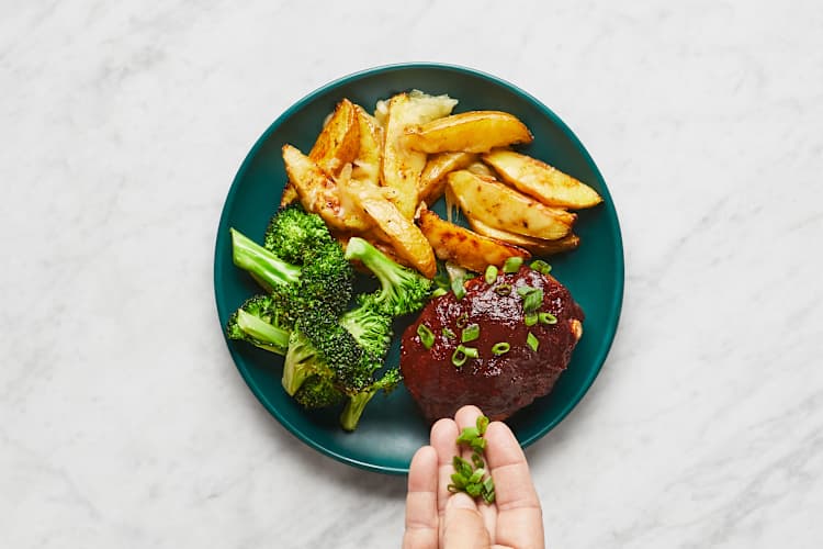 Sheet Pan Orange BBQ Pork Meatloaves Recipe| HelloFresh