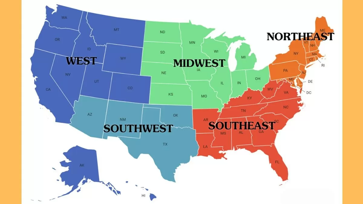 Regions Of The United States - Complete List, History, And Importance