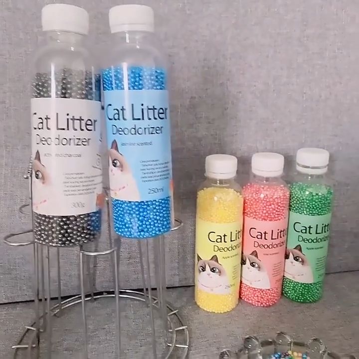 Pewangi Tandas Kucing Cat Litter Deodorant Beads with Activated Charcoal Penghilang Bau Pasir ...