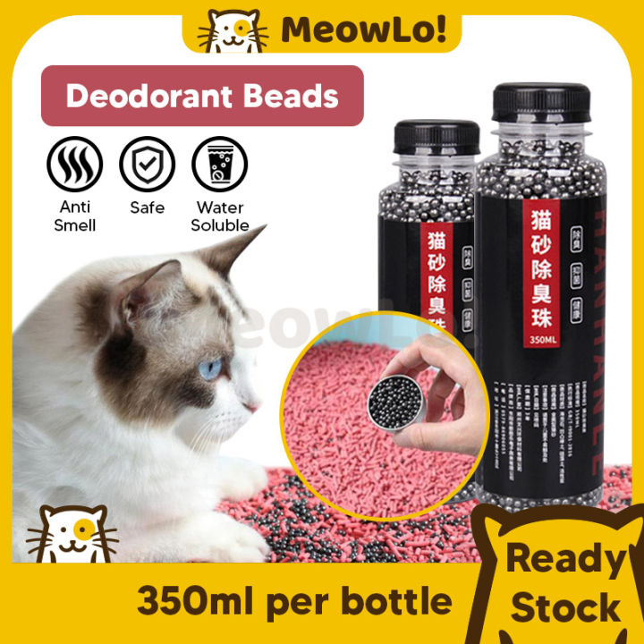 MeowLo Cat Litter Deodorant Beads Activated Charcoal Carbon Pet Deodorizer Penghilang Bau Pasir...