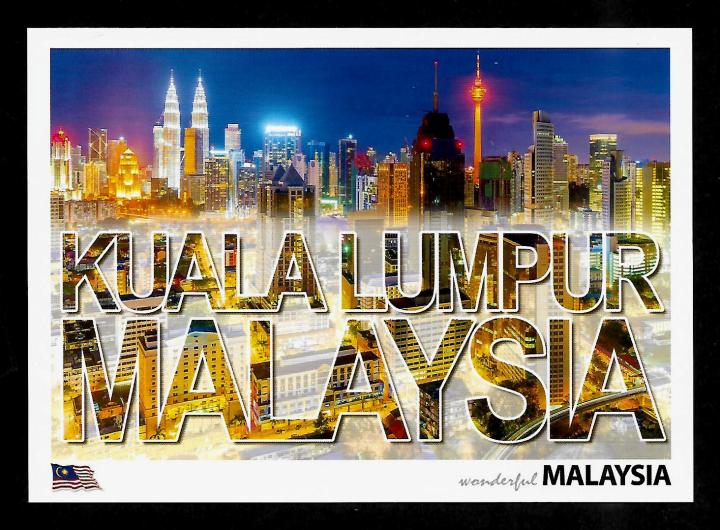 Malaysia Postcard - Kuala Lumpur Capital City Night View| Lazada