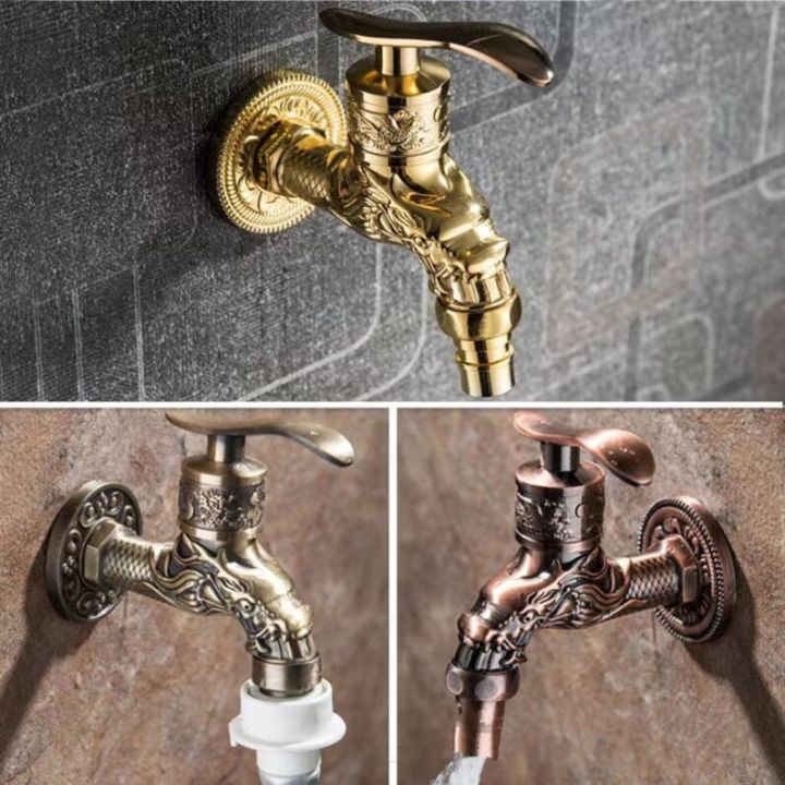 Jiketai Europeanstyle Dragon Head Faucet With Antique Bronze Finish For Laundry | Lazada