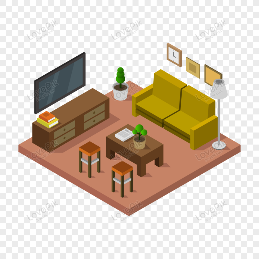 ベクトルのリビングルーム イラスト， 装飾, 屋内, 写真 フリー素材 透過 - Lovepik