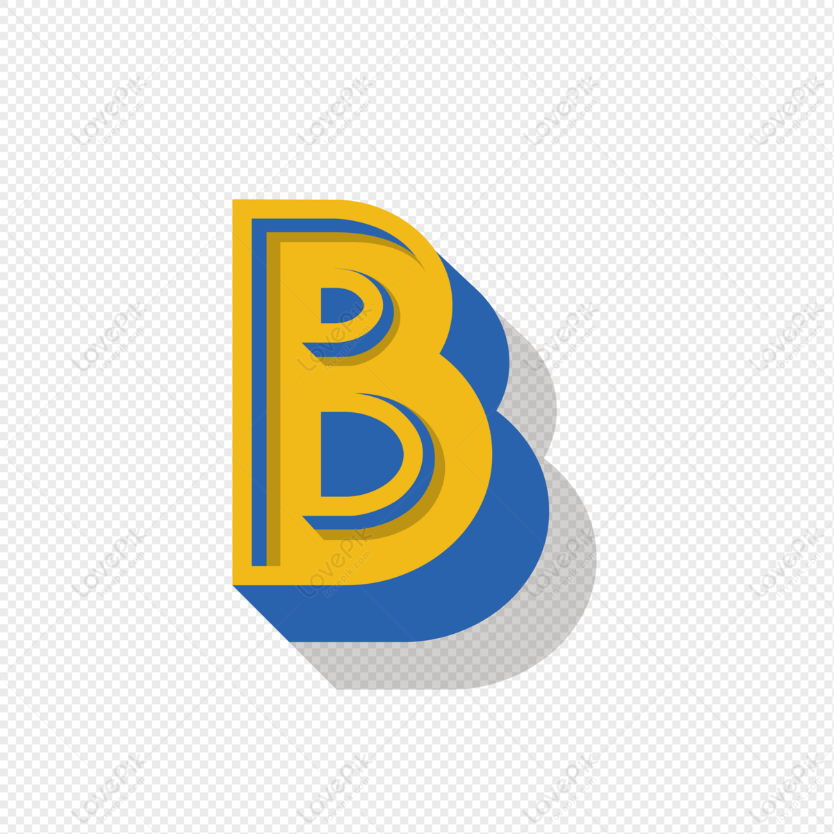 Stereo English Letter B, English Logo, Letter B, Creative English Words. PNG Picture And Clipart...