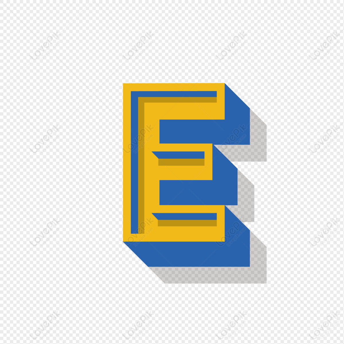 Stereo English Letter E, Creative English Words., Letter, 26 English Letters PNG Image And...