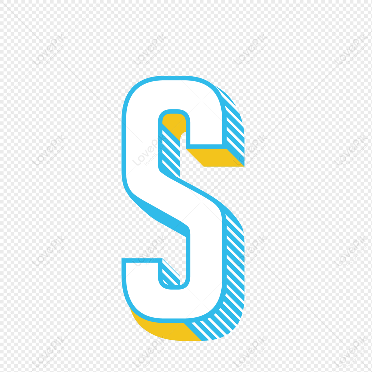 Stereo English Letter S PNG Picture And Clipart Image For, 50% OFF