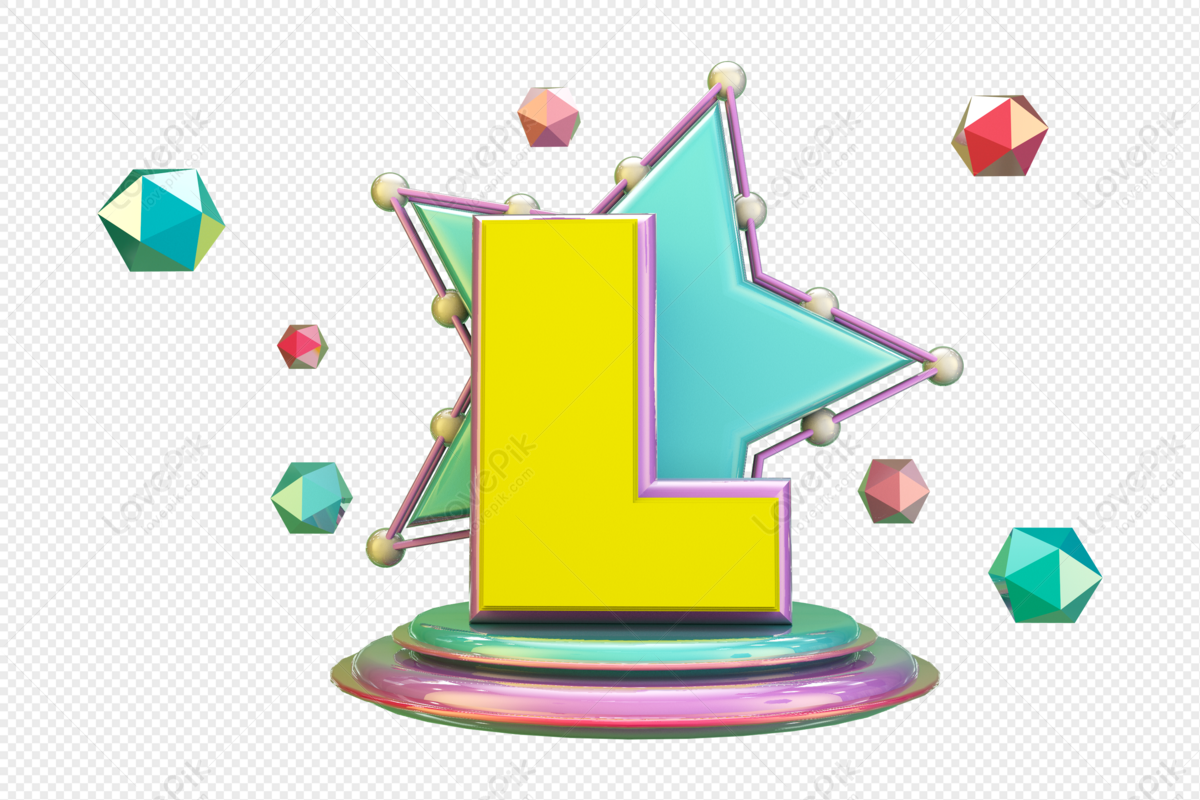 Stereo English Letter L, Art Letter, Colorful Letter, Colorful Light PNG Transparent Image And...
