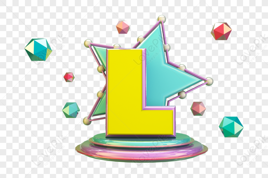Stereo English Letter L, Art Letter, Colorful Letter, Colorful Light PNG Transparent Image And...