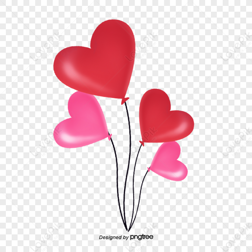 Valentines Day Floating Heart-shaped Balloon,heart Balloons,decoration,floating Balloons PNG...