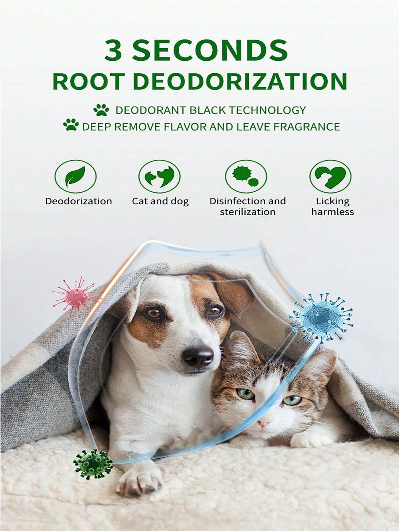 Pet Deodorant Cat Litter Deodorant Urine Odor Remover For Cats And Dogs Bioenzyme Decomposition ...