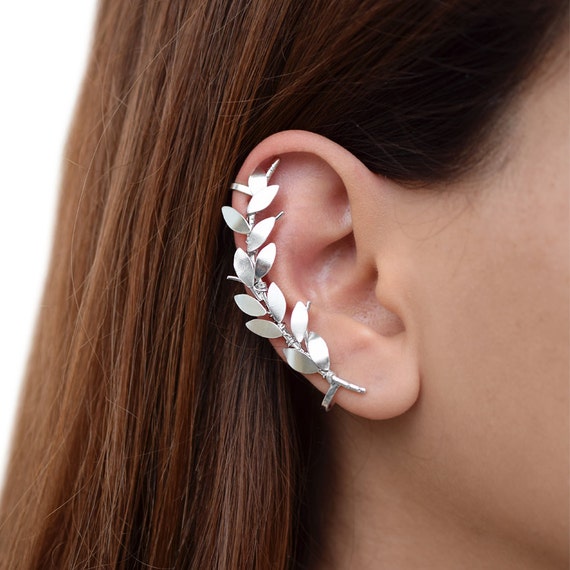 Statement Earring Sterling Silver Ear Cuff No Piercing Ear