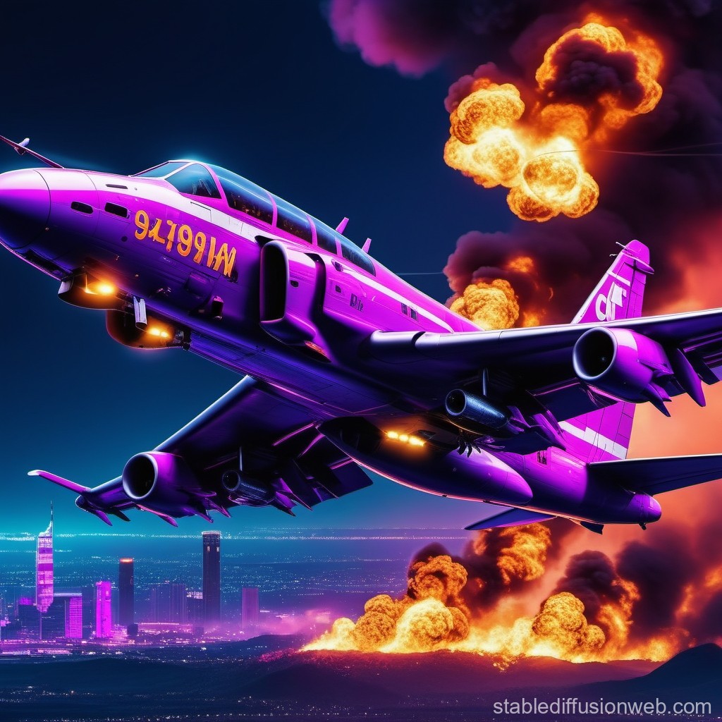 Aircraft Combatting A Fire | Stable Diffusion Online