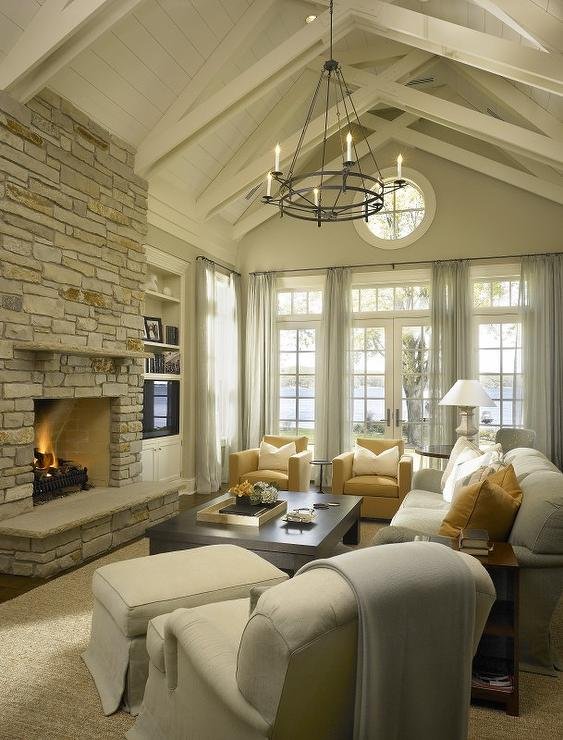 Fireplace Vaulted Ceiling At Matthew Mendelsohn Blog