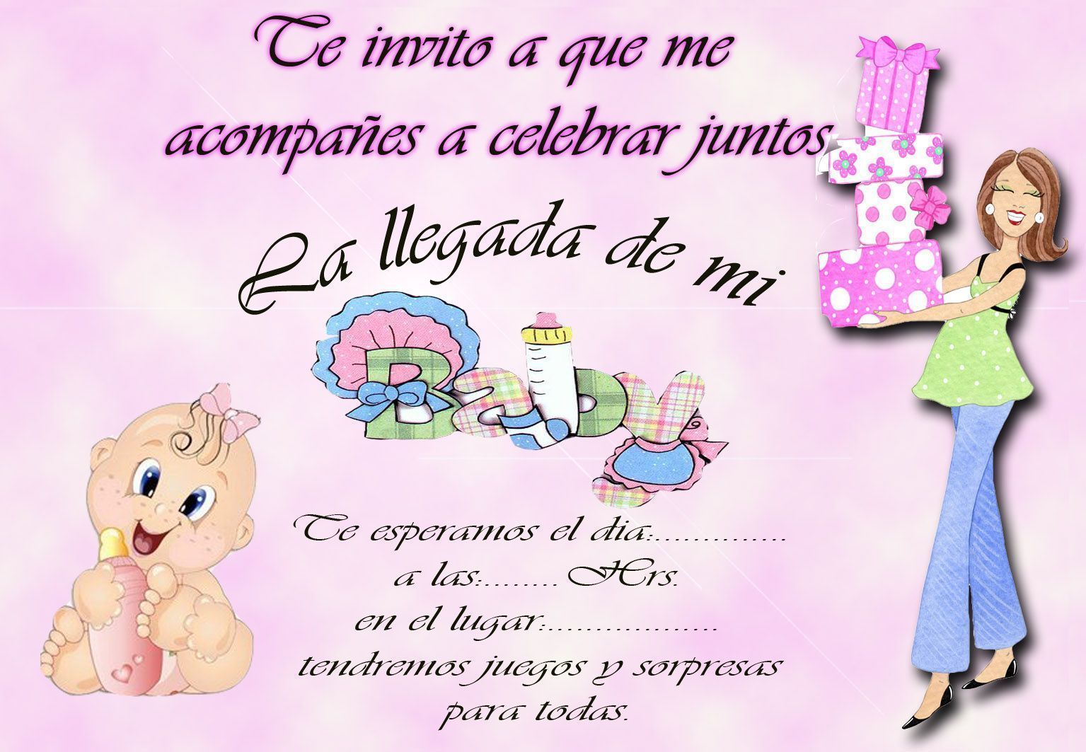 30 Invitaciones De Baby Shower Para Imprimir