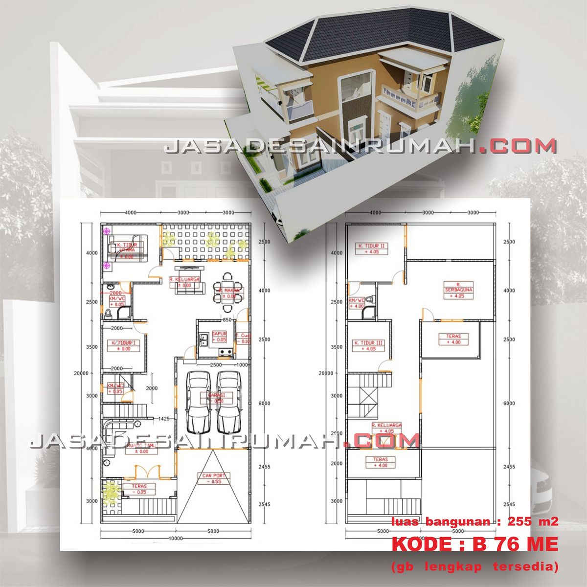 Gambar Denah Rumah Mewah 2 Lantai Desain Layout Rumah Mewah
