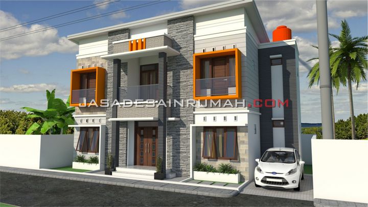 Denah Dan Tampak Rumah Minimalis 2 Lantai
