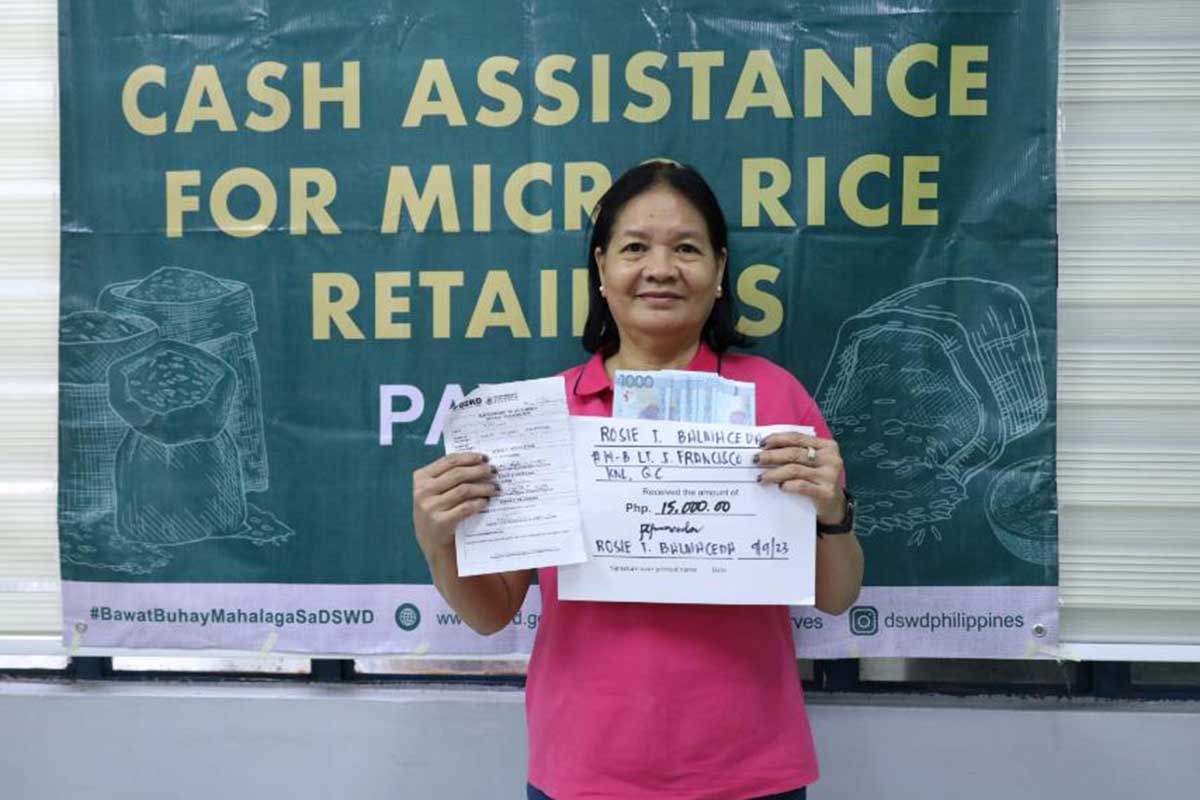 Micro Rice Retailers Affected By Price Cap Receive Cash Aid From DSWD | Journal Online
