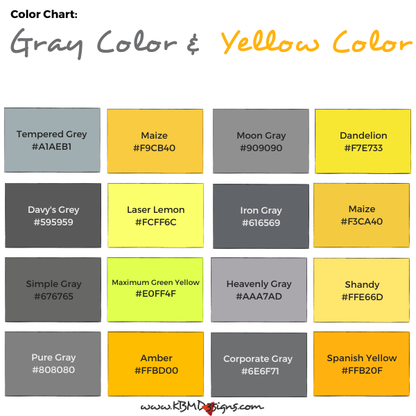 Different Shades of Gray Color • KBM D3signs