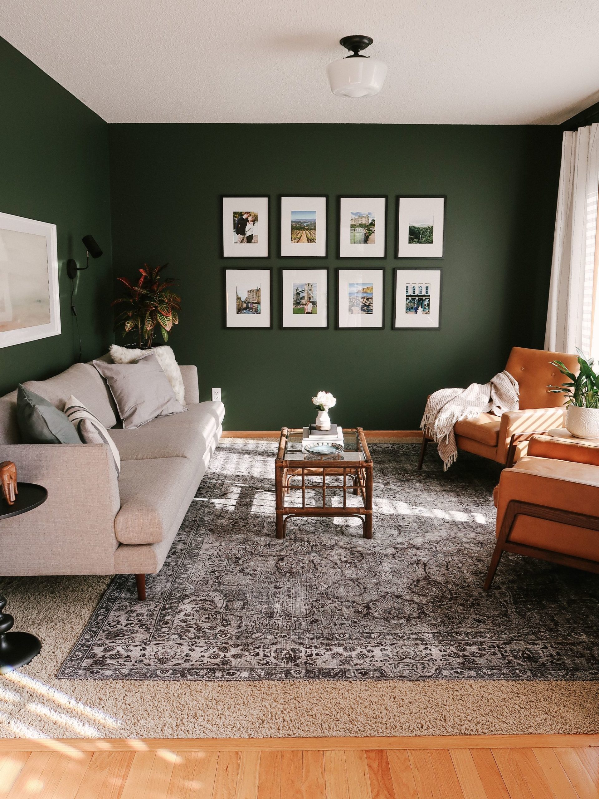 Tips for Decorating a Living Room with Dark, Bold Paint Color - Kitty Cotten