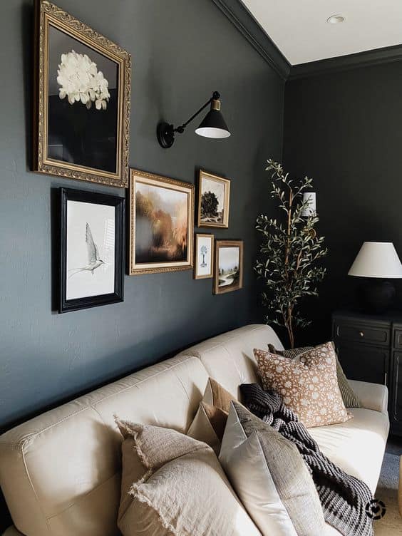 20 Dark and Moody Living Room Decor Ideas » Lady Decluttered