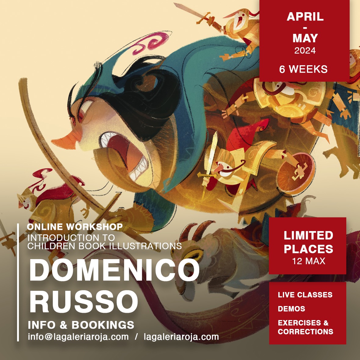 La Galería Roja | ONLINE WORKSHOP: Introduction to Children Book Illustrations with Domenico Russo.