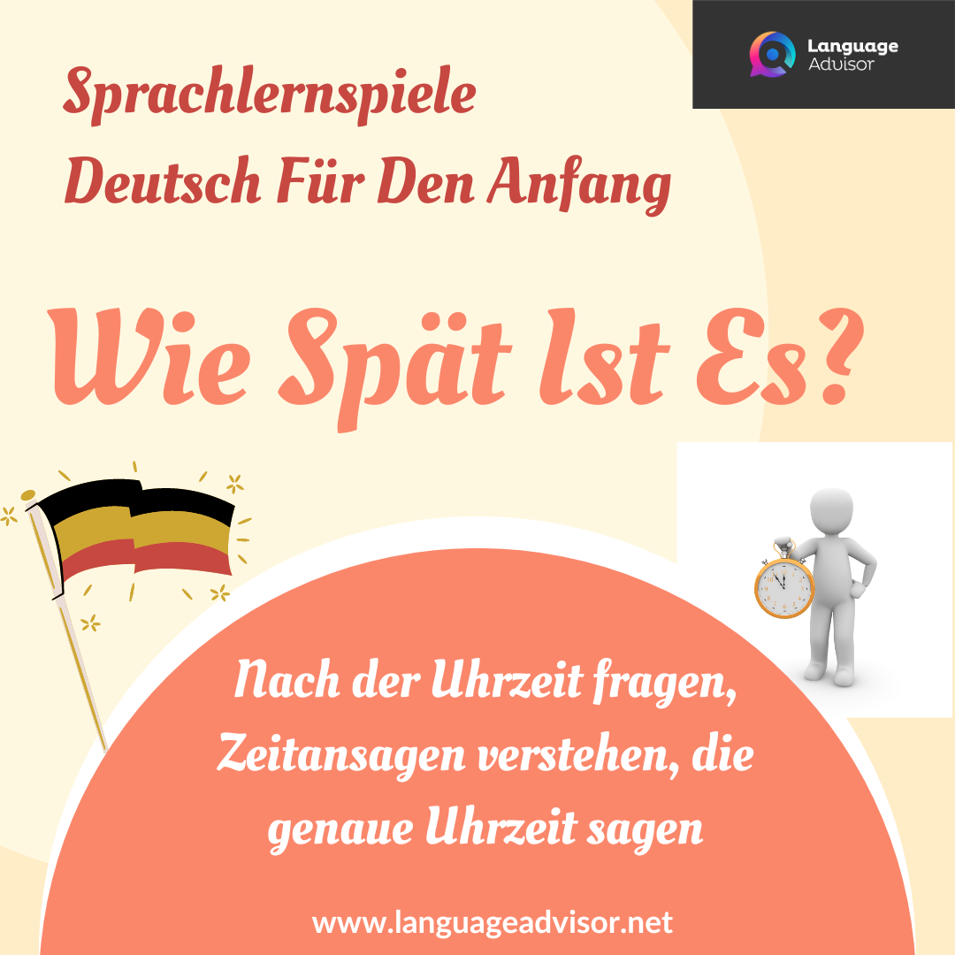 Sprachlernspieledeutsch Für Den Anfang: Wie Spät Ist Es?