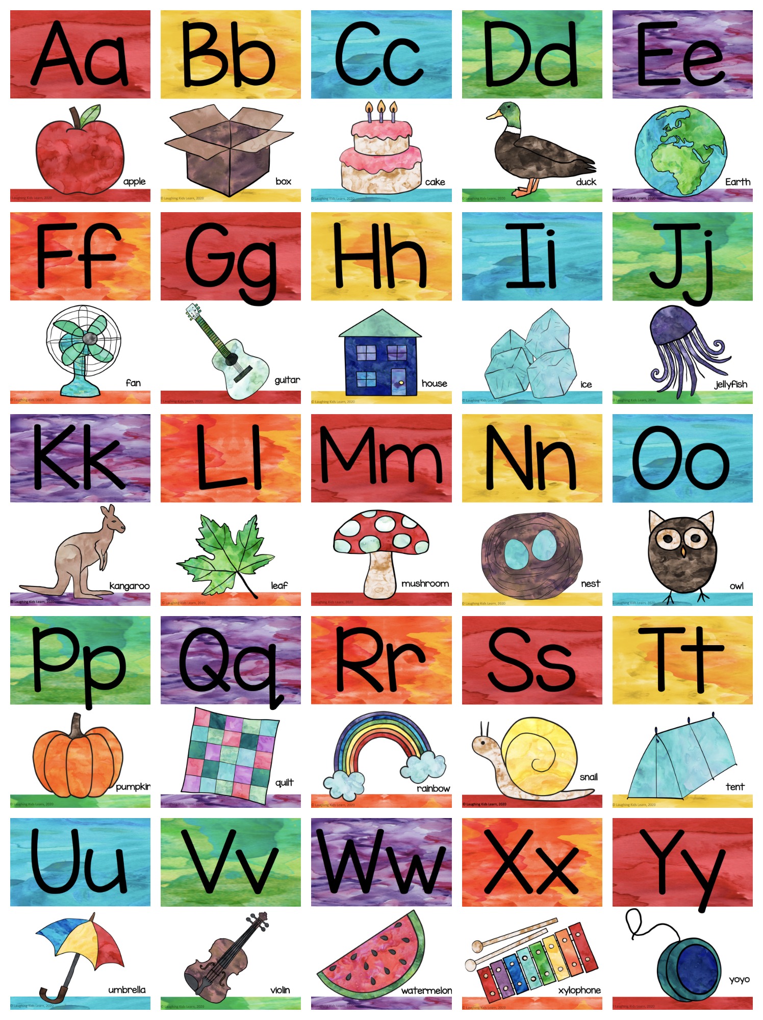 Alphabet Printable Poster - Printable Word Searches