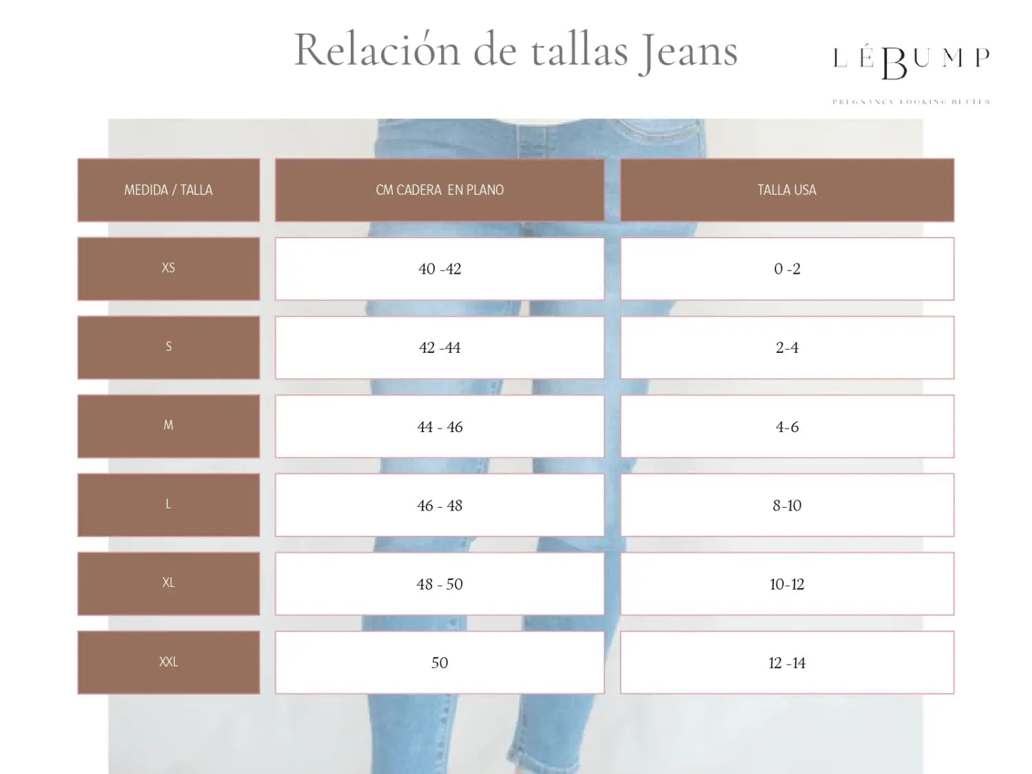 Guía De Tallas – LÉ BUMP