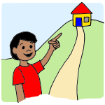 There Picture For Classroom / Therapy Use - Great There Clipart
