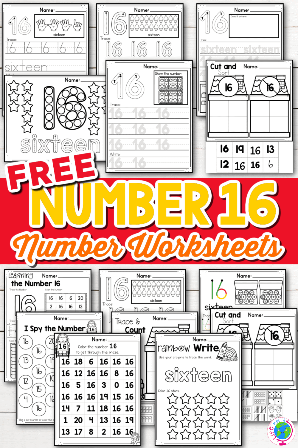 Number 16 Worksheet