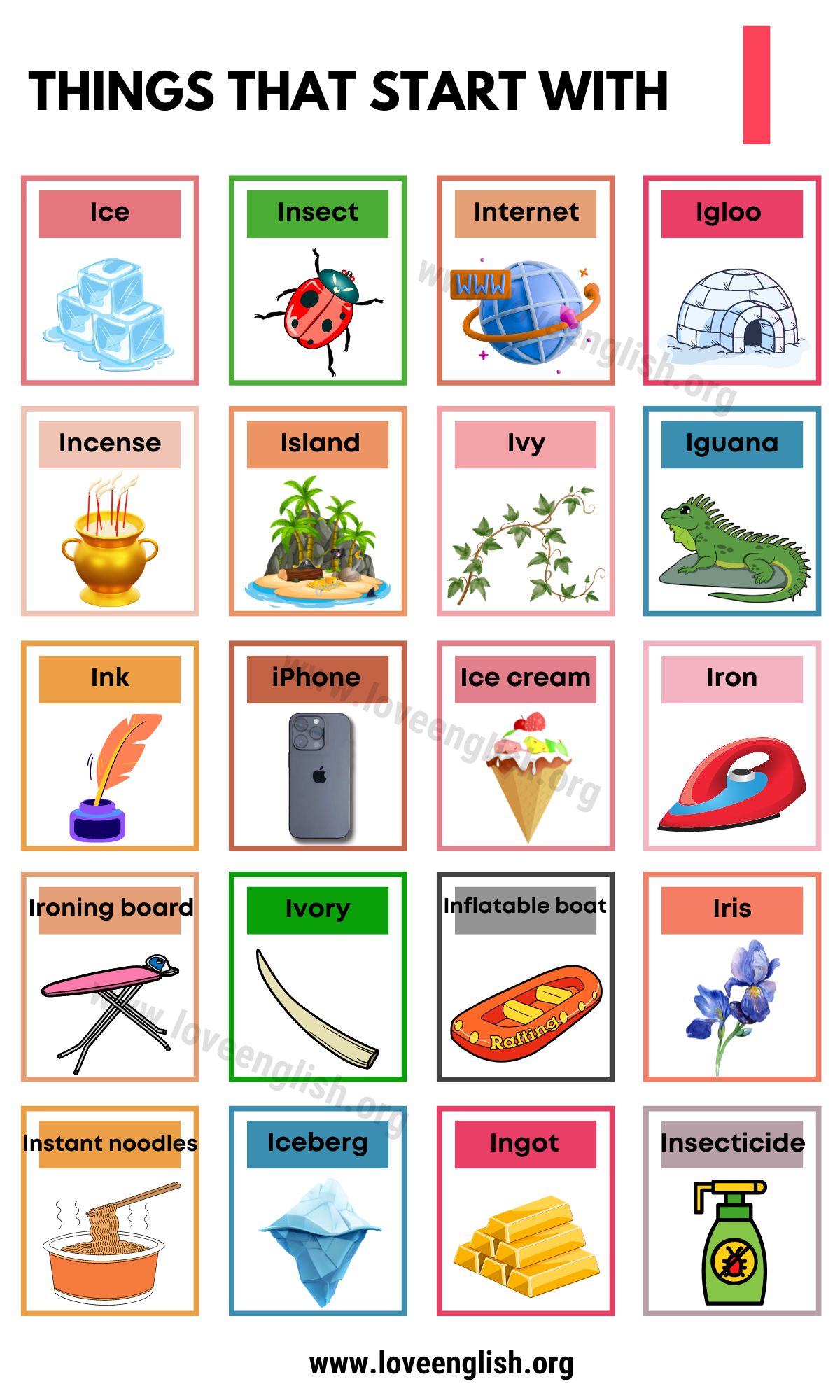 22 Things That Start With I In English - Love English