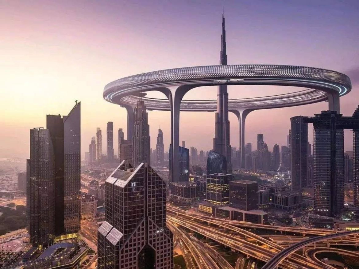Ridiculously Ambitious Even For Dubai - Architects Are Planning A Massive 550-meter Tall Ring...