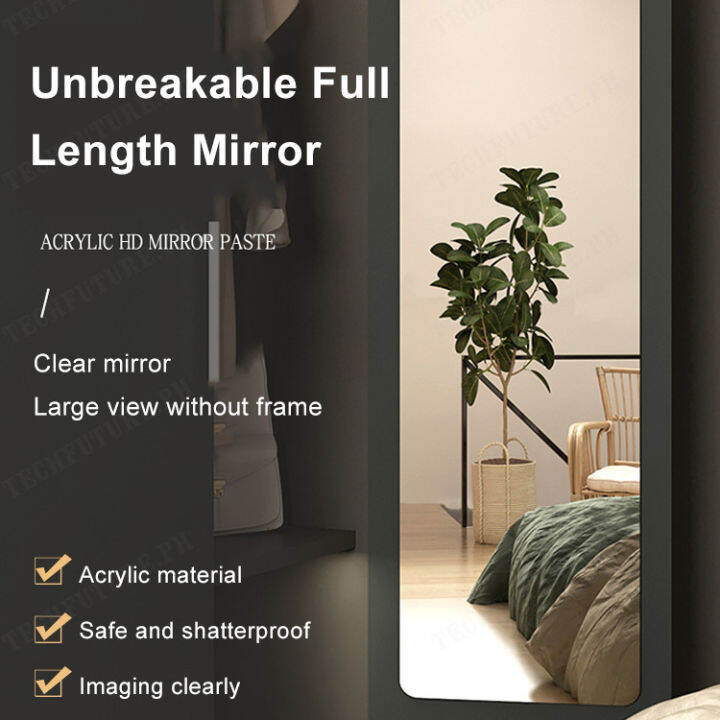 Jiketai Acrylic Soft Full-body Mirror Sticker Mirror Wall Stickers Household Soft Mirror Easy...
