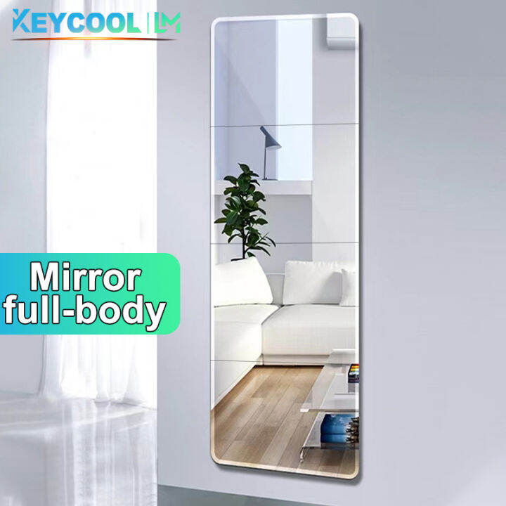 KEYCOOL Mirror Wall Full-body Dressing Mirror Square Home Self-adhesive Wall Mirror Whole Body...