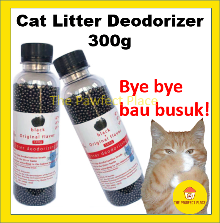 300g Pet Litter Deodorant Anti Smell Natural Charcoal beads Cat litter Toilet Pewangi Pasir ...