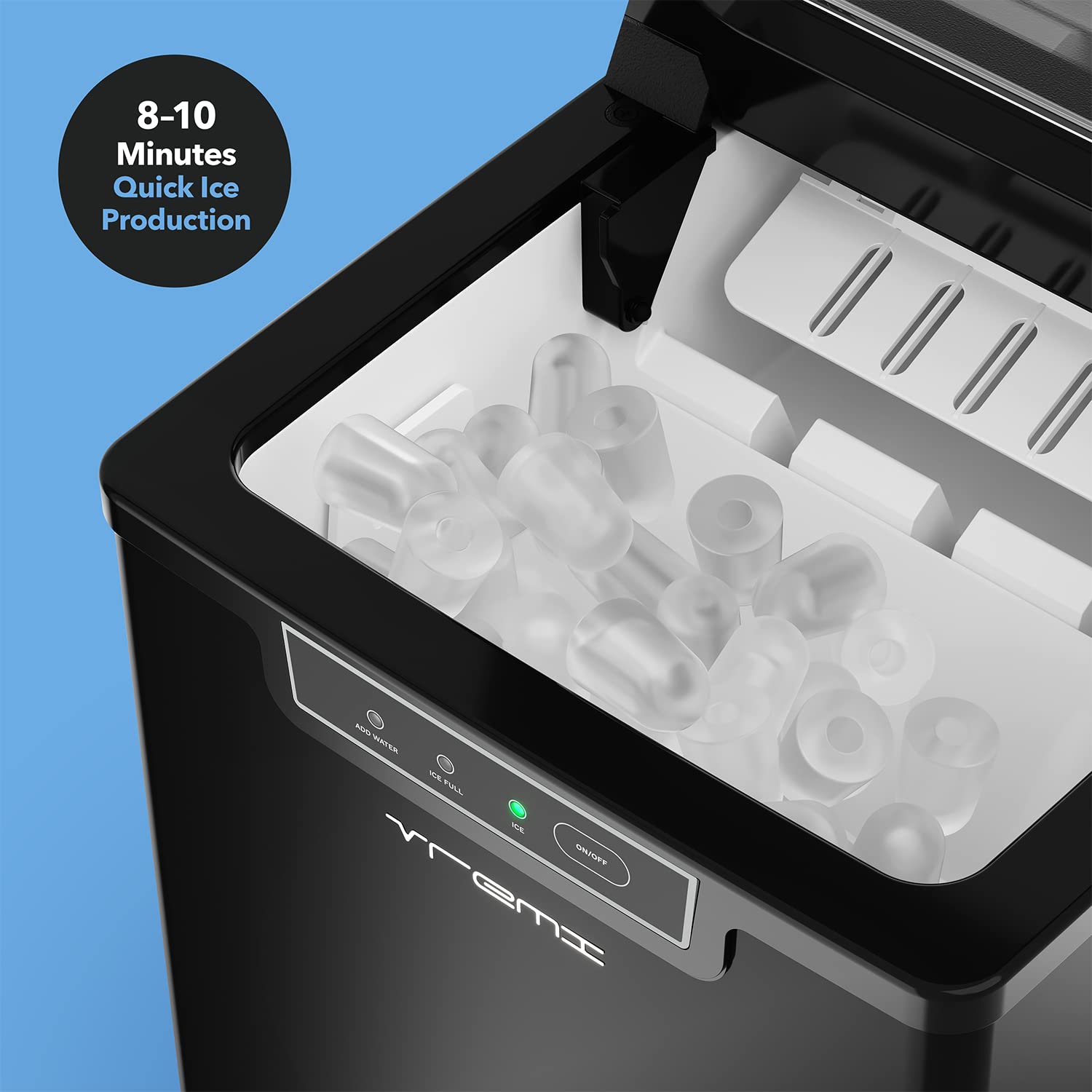 Vremi Countertop Ice Maker Stainless - Home & Garden Decor