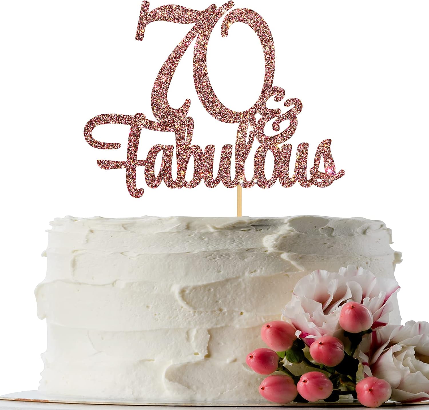 INNORU Glitter 70 & Fabulous Cake Topper - Number 70 Philippines | Ubuy