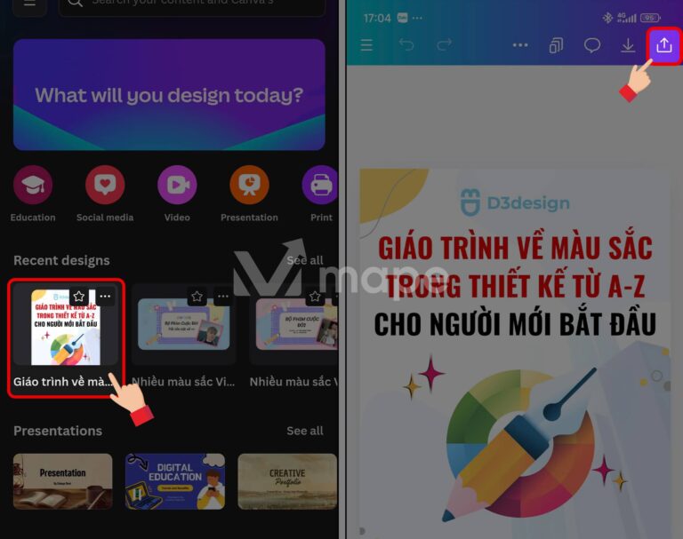 Cách Chia Sẻ Quyền Thiết Kế Trên Canva - Mape Academy