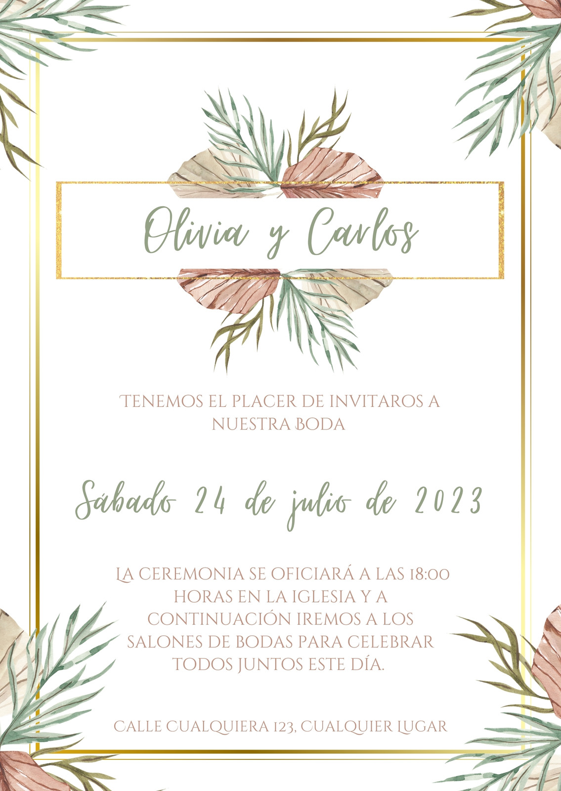 Invitaciones De Boda Ejemplos