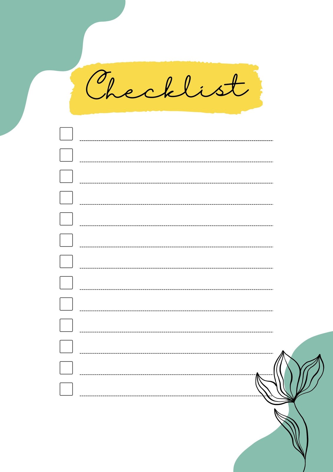 Simple Checklist Example