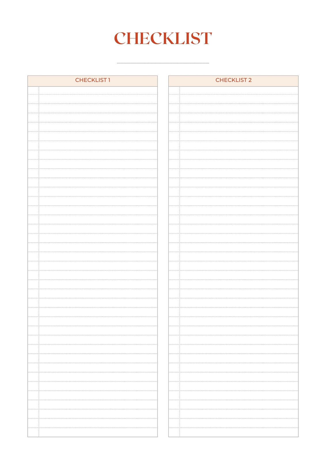 Checklists Templates Downloadable Checklist Templates| Cheqmark